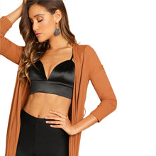 Load image into Gallery viewer, Black Deep V Neck Bra