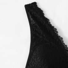 Load image into Gallery viewer, Black Strappy Lace Bralette Women Bra